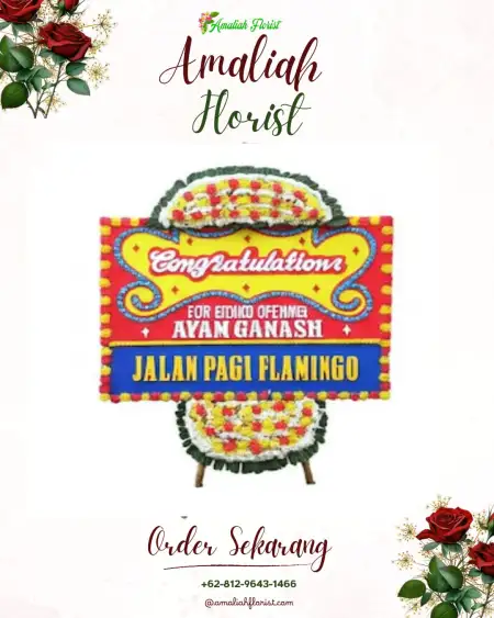 Sewa Papan Bunga Tiang Pumpung